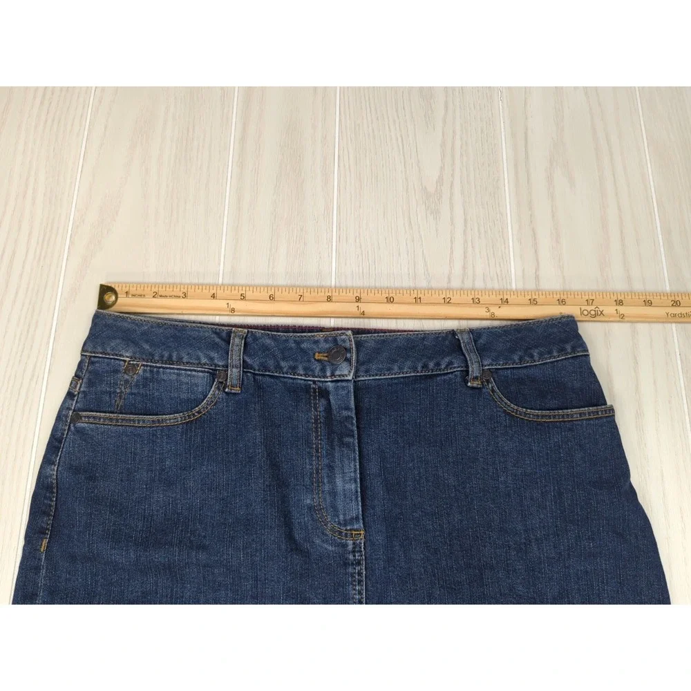 Talbot's 10 Women's blue jean skirt 22" - Picture 2 of 8